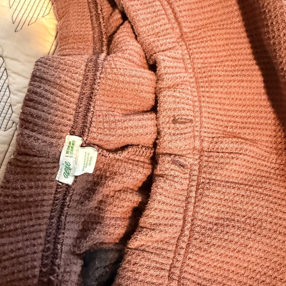 Aerie Waffle Knit Pajama Pants - Blue and Brown Bundle - Picture 2 of 9